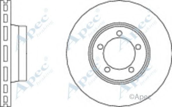 Тормозной диск APEC braking DSK2061