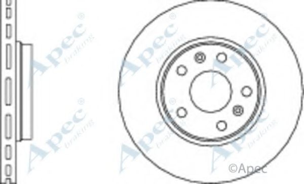 Тормозной диск APEC braking DSK2713