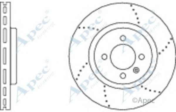 Тормозной диск APEC braking DSK2777