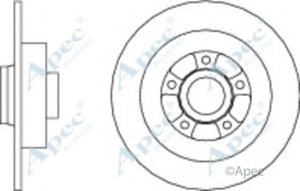 Тормозной диск APEC braking DSK2822