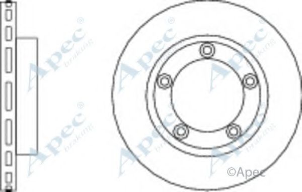 Тормозной диск APEC braking DSK2874