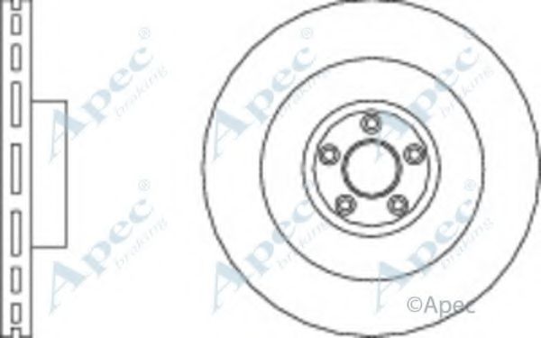 Тормозной диск APEC braking DSK2918