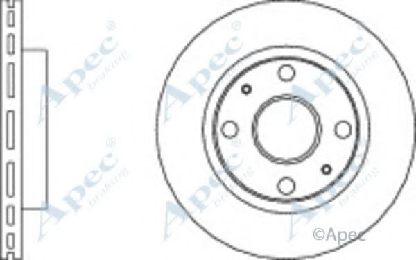 Тормозной диск APEC braking DSK2919