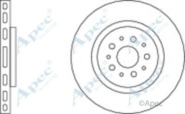 Тормозной диск APEC braking DSK2927