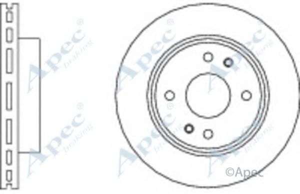 Тормозной диск APEC braking DSK2972