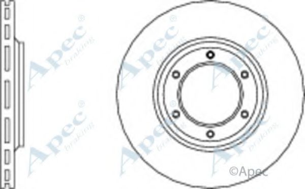 Тормозной диск APEC braking DSK742