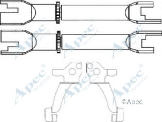Система тяг и рычагов, тормозная система APEC braking ADB3004