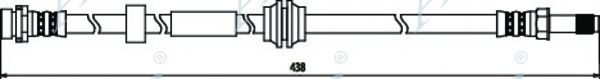 Тормозной шланг APEC braking HOS3704