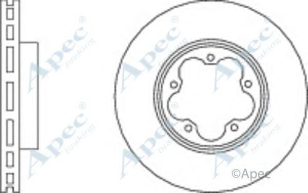 Тормозной диск APEC braking DSK2975