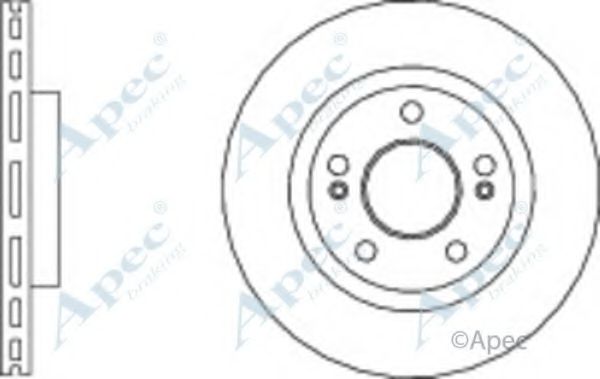 Тормозной диск APEC braking DSK3019