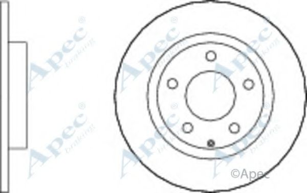 Тормозной диск APEC braking DSK3041