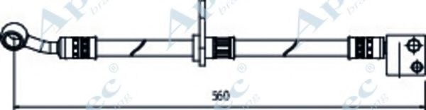 Тормозной шланг APEC braking HOS3988