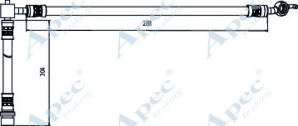 Тормозной шланг APEC braking HOS4084