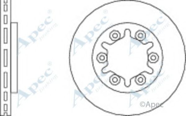 Тормозной диск APEC braking DSK2989