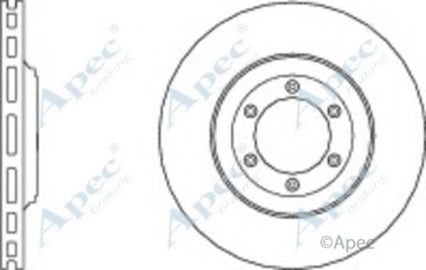 Тормозной диск APEC braking DSK3076