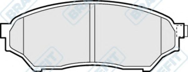 Комплект тормозных колодок, дисковый тормоз APEC braking PD3162