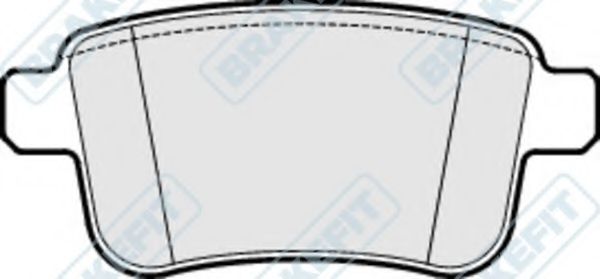 Комплект тормозных колодок, дисковый тормоз APEC braking PD3246