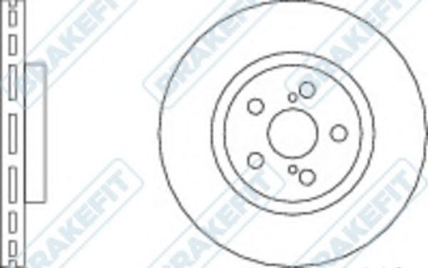 Тормозной диск APEC braking DK6083