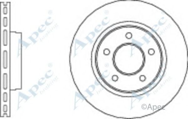 Тормозной диск APEC braking DSK3093