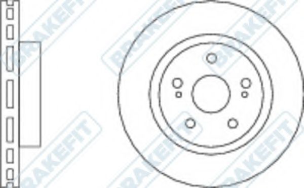 Тормозной диск APEC braking DK6128
