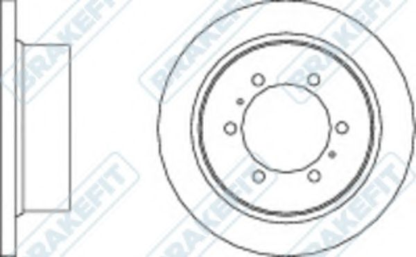 Тормозной диск APEC braking DK6227