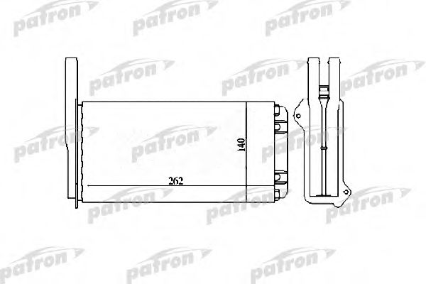 Теплообменник, отопление салона PATRON PRS2034