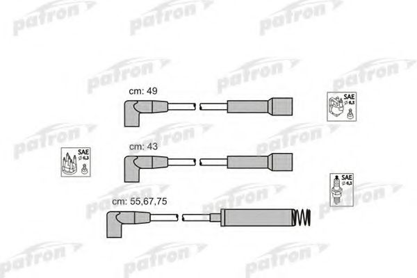 Комплект проводов зажигания PATRON PSCI1008