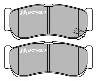 Комплект тормозных колодок, дисковый тормоз MOTAQUIP LVXL1389