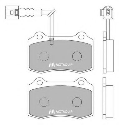 Комплект тормозных колодок, дисковый тормоз MOTAQUIP LVXL1230