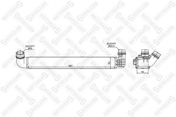 Интеркулер STELLOX 10-40227-SX
