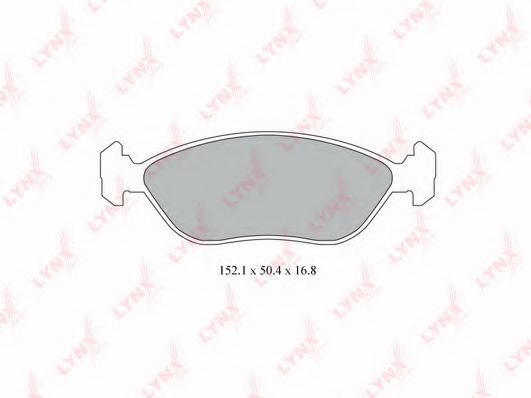 Комплект тормозных колодок, дисковый тормоз LYNXauto BD-7804