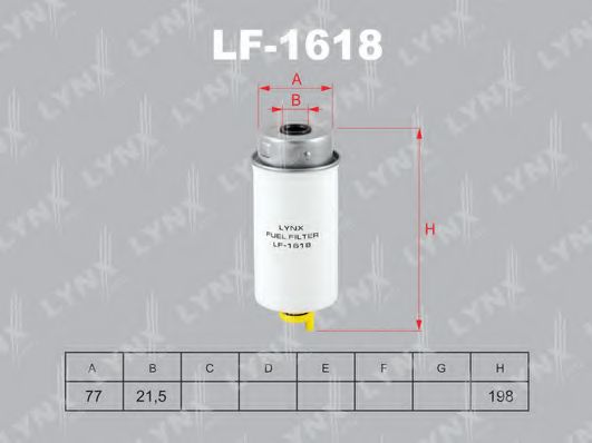 Топливный фильтр LYNXauto LF-1618