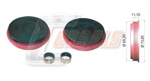 Ремкомплект, тормозной суппорт CASALS MD439