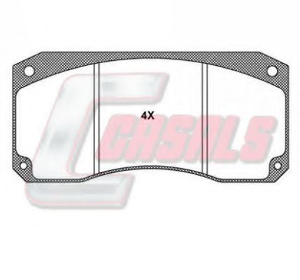 Комплект тормозных колодок, дисковый тормоз CASALS BKM769