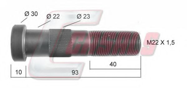 Болт крепления колеса CASALS 21139