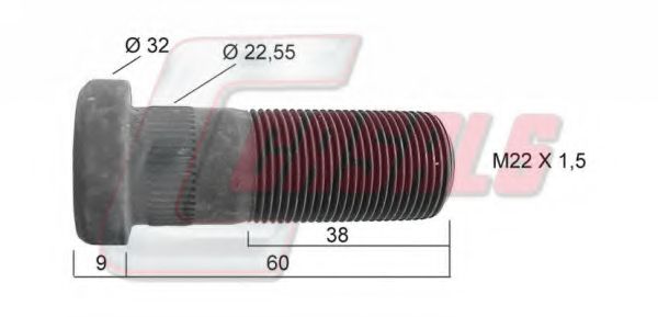 Болт крепления колеса CASALS 21207