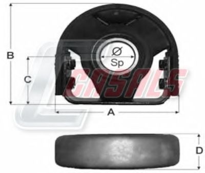 Подвеска, карданный вал CASALS ST16