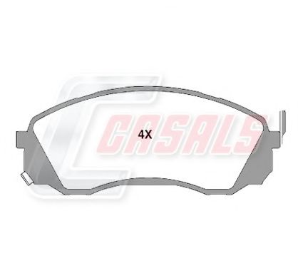Комплект тормозных колодок, дисковый тормоз CASALS 24367
