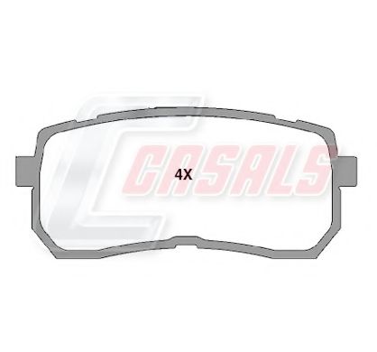 Комплект тормозных колодок, дисковый тормоз CASALS 24599