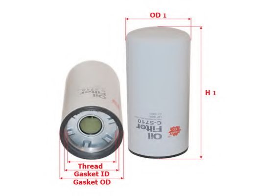 Масляный фильтр SAKURA  Automotive C-5710