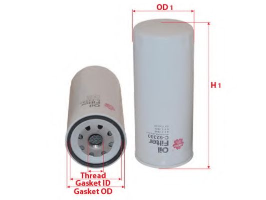 Масляный фильтр SAKURA  Automotive C-62300