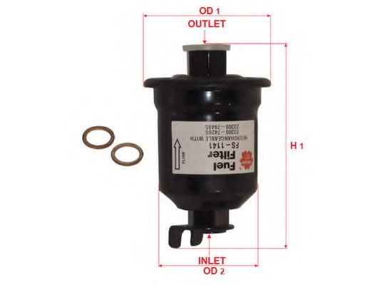 Топливный фильтр SAKURA  Automotive FS-1141