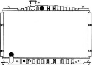 Радиатор, охлаждение двигателя SAKURA  Automotive 1071-0203
