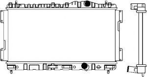 Радиатор, охлаждение двигателя SAKURA  Automotive 1090-0105
