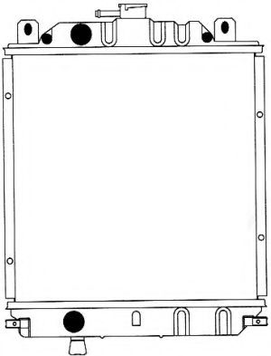 Радиатор, охлаждение двигателя SAKURA  Automotive 1170-0102