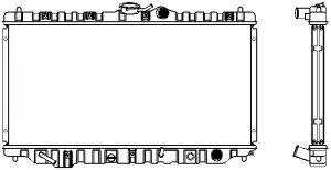 Радиатор, охлаждение двигателя SAKURA  Automotive 1211-0202