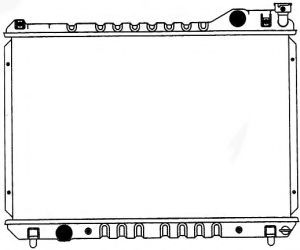 Радиатор, охлаждение двигателя SAKURA  Automotive 1301-0255