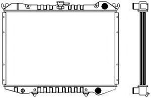 Радиатор, охлаждение двигателя SAKURA  Automotive 1341-0209