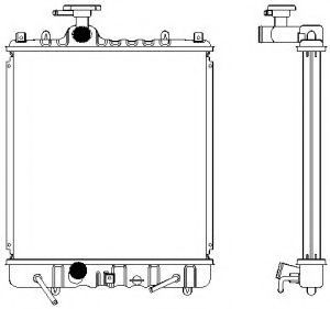 Радиатор, охлаждение двигателя SAKURA  Automotive 14310221