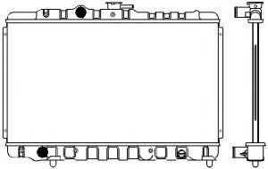 Радиатор, охлаждение двигателя SAKURA  Automotive 1460-0116
